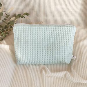 trousse de toilette nid d'abeille eucalyptus